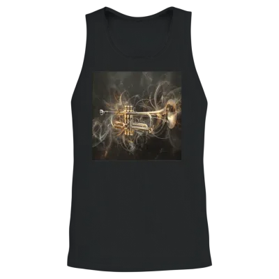 Trumpet Unisex Tank Top - Black