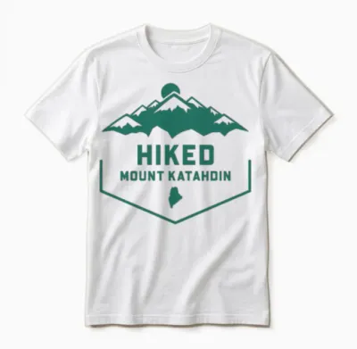 Hiked Mount Katahdin Unisex T-Shirt - White