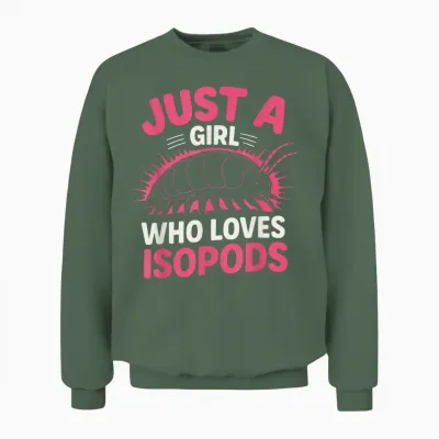 Nur Ein Mädchen, Das Asseln Liebt Unisex Sweatshirt - Military Green