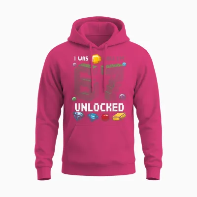 I Was 6 Now I'm 7 Unlocked Level Up Gamer 7e Anniversaire Unisex Hoodie - Heliconia