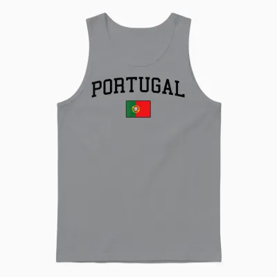 Portugiesische Flagge Herren Damen Kinder Portugal Unisex Tank Top - Sport Grey