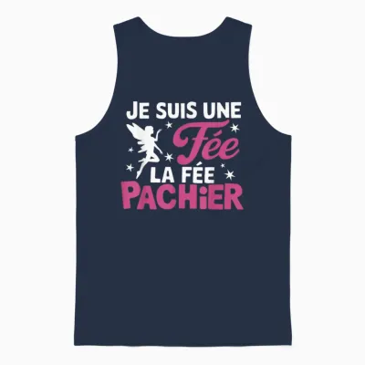 Je Suis Une Fee La Fee Pachier Woman Man Je Suis Une Fée T-Shirt, Black, S Unisex Tank Top - Navy