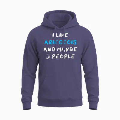 Ariegeois Funny Unisex Hoodie - Heather Sport Dark Navy