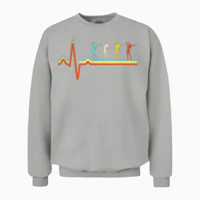 Singing Retro Heartbeat Unisex Sweatshirt - Ash