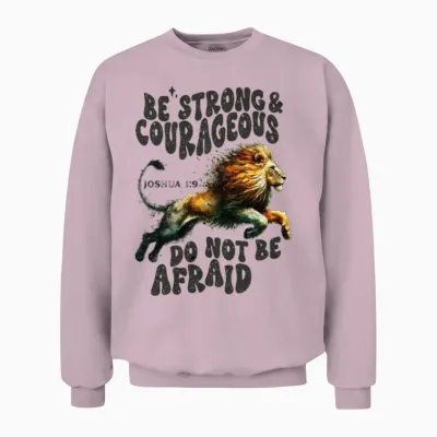 Most Searched #1 Bestselling Lion Unisex Sweatshirt - Light Pink