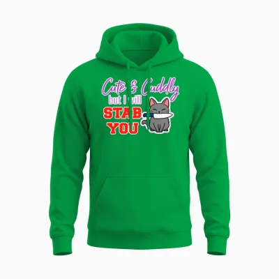 Cute Killer Retro Unisex Hoodie - Irish Green