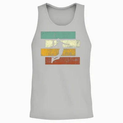 Badminton Retro Unisex Tank Top - Ash