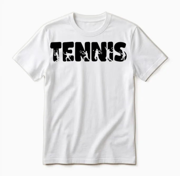 Tennis Player Fan Club Sport Unisex T-Shirt in White
