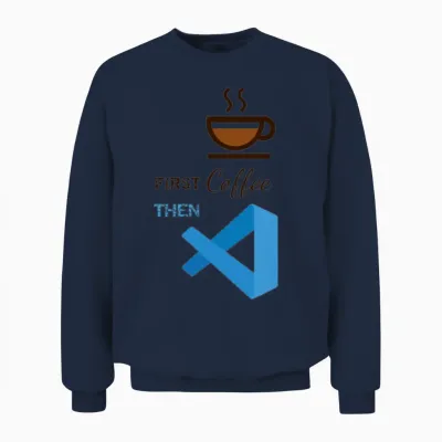 Funny Geek Programmer Unisex Sweatshirt - Navy