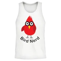 Bird Nerd — Lovers Gift Unisex Tank Top - White – 2