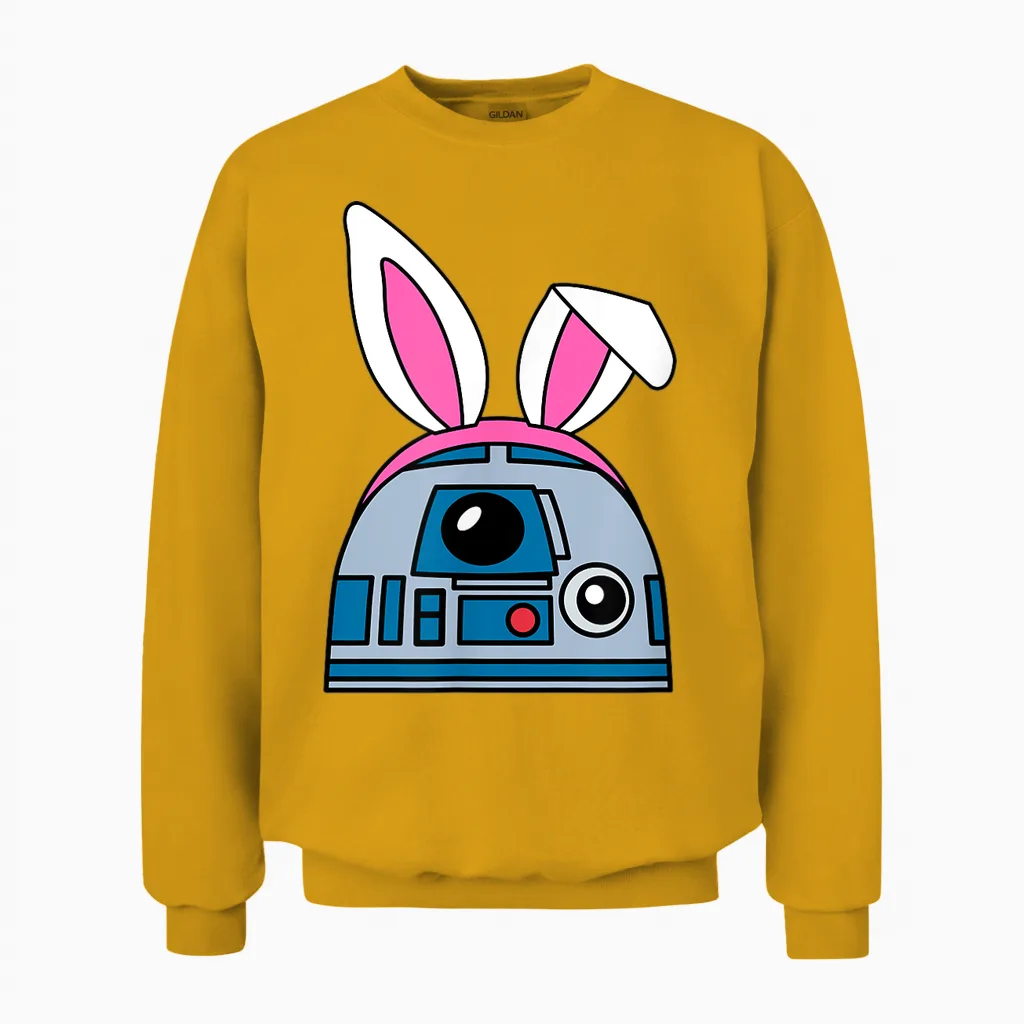 Amazon Essentials Star Wars R2-D2 Spring Easter Bunny Ears Unisex Sweatshirt in Gold