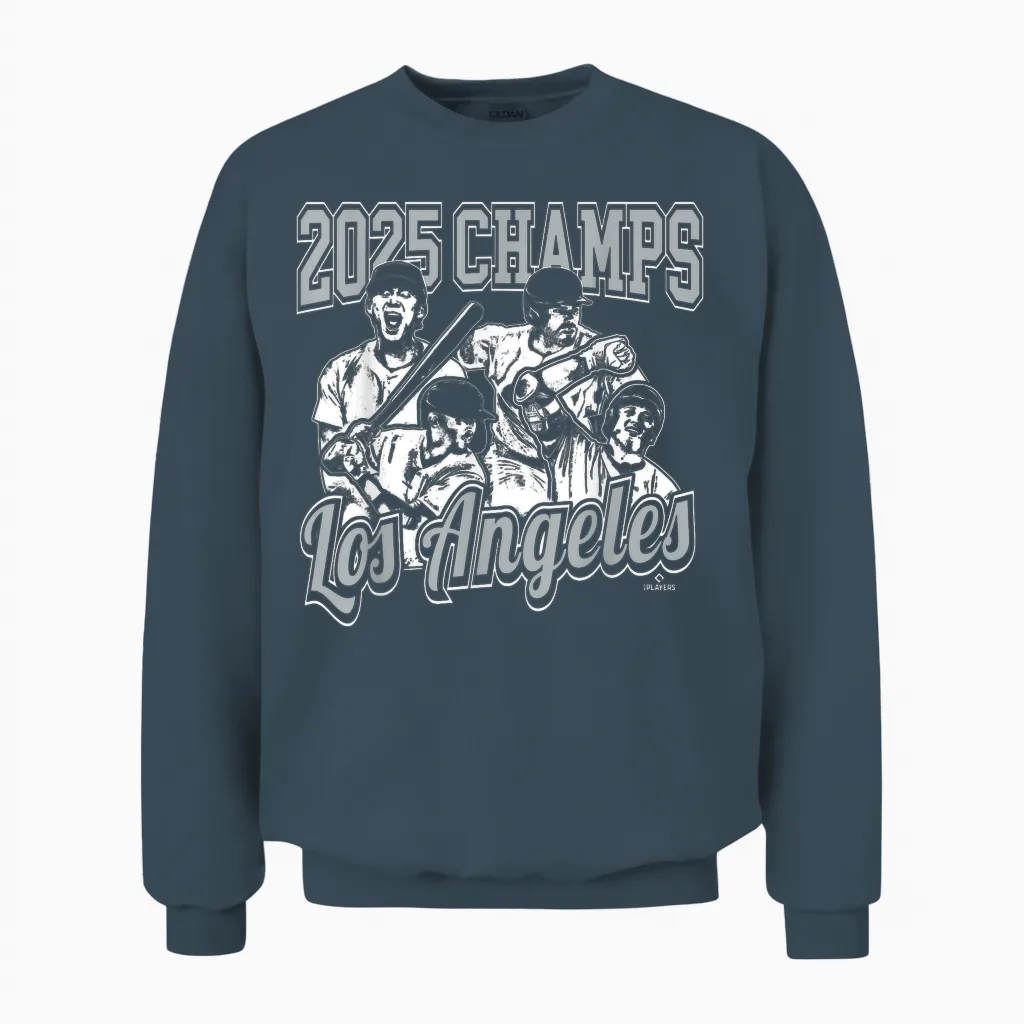 Los Angeles 2025 World Champions Unisex Sweatshirt in Dark Heather