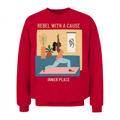 Rebel with a Cause Inner Peace Unisex Sweatshirt - Red