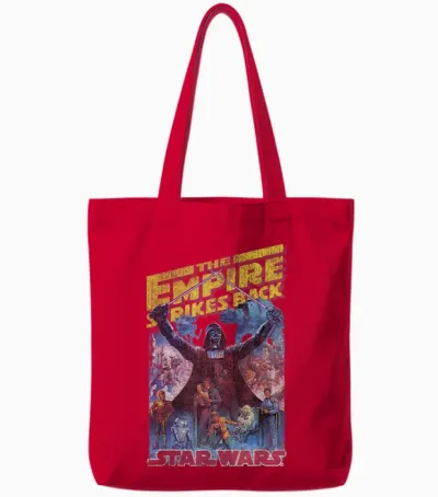 Star Wars Empire Strikes Back Retro Tote Bags - Red