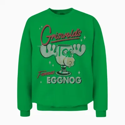National Lampoon's Christmas Vacation Griswold's Eggnog Unisex Sweatshirt - Irish Green