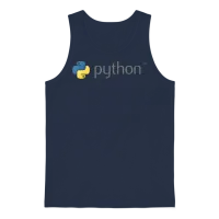 Python Unisex Tank Top - Navy – 1
