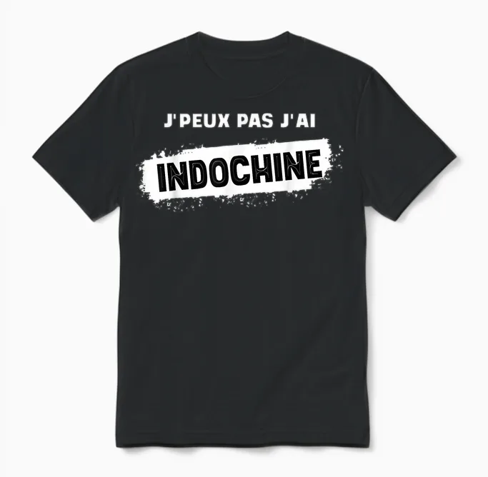 Je Peux Pas J'ai Indochine Men's Women's Child T-Shirt, Black, S Unisex T-Shirt in Black