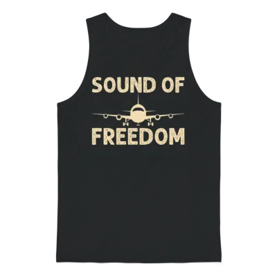 Jet Noise Sound of Freedom Model Kit Builders Airc Unisex Tank Top - Black