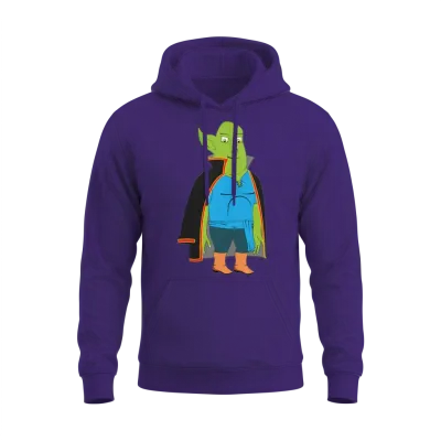 Unisex Contrast Unisex Hoodie - Purple