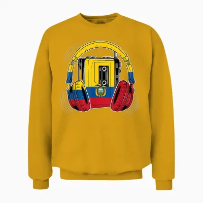 Drapeau De L'équateur Racines équatoriennes Unisex Sweatshirt - Gold