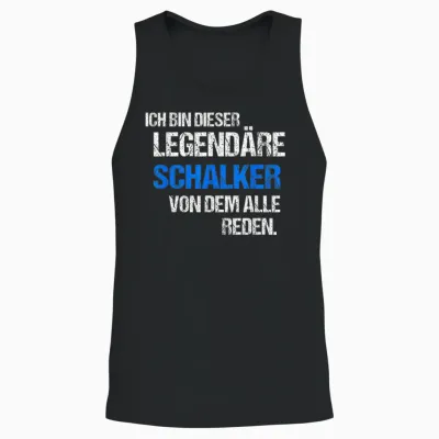 Schalke Gelsenkirchen T-Shirt with Saying City Souvenir Fan T-Shirt, Black Unisex Tank Top - Black
