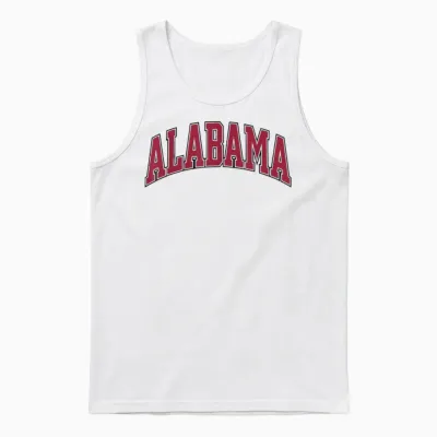 Alabama - Throwback Design Unisex Tank Top - White