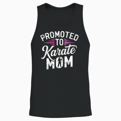 Promu Au Poste De Maman De Karaté - Fête Des Mères Pour Femme Enceinte Unisex Tank Top - Black