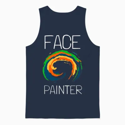 Face Painter and Face Painting Unisex Tank Top - Navy