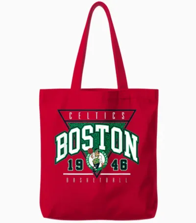 Offizieller Nba Boston Celtics Ball Tote Bags - Red