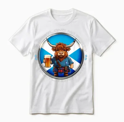 No Scotland No Party Scottish Flag Saltire Unisex T-Shirt - White