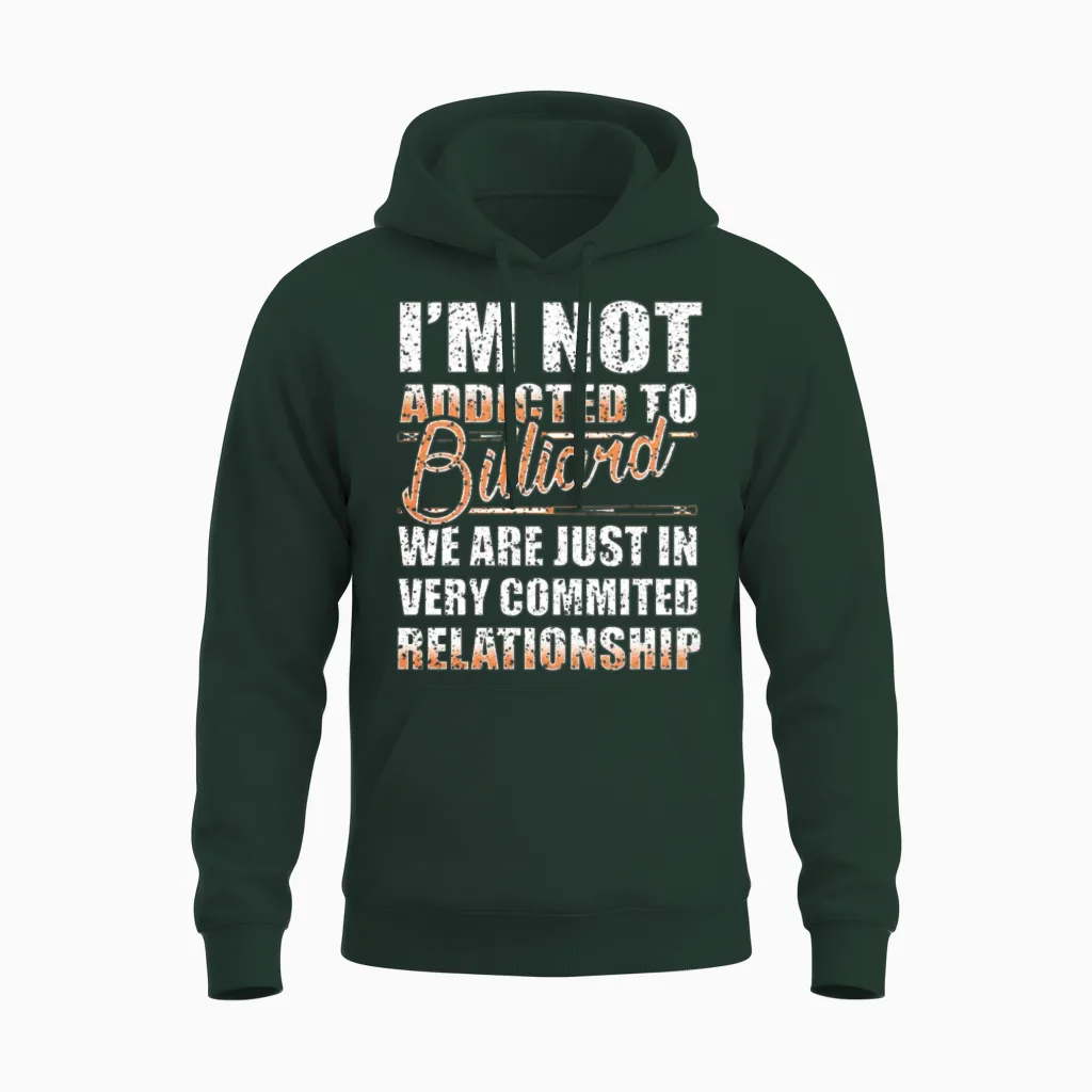 Billiard Pool Snooker Vintage Gift Unisex Hoodie in Forest