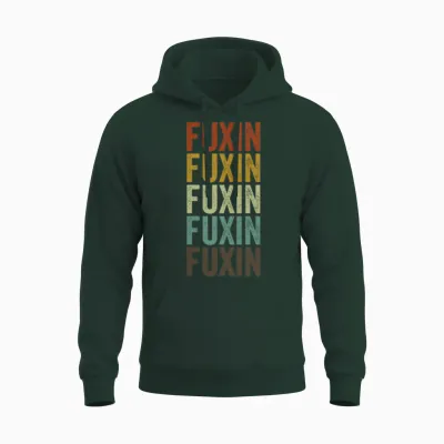 Fuxin China Retro Vintage Unisex Hoodie - Forest