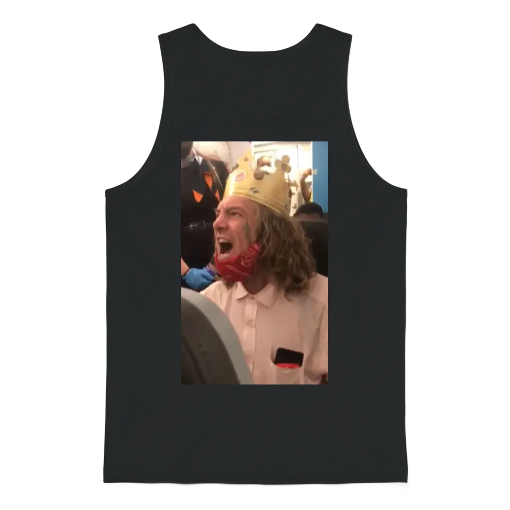 Burger King Guy Unisex Tank Top - Black