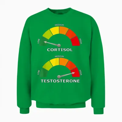 Low Cortisol High Testosterone Optimal Health Unisex Sweatshirt - Irish Green