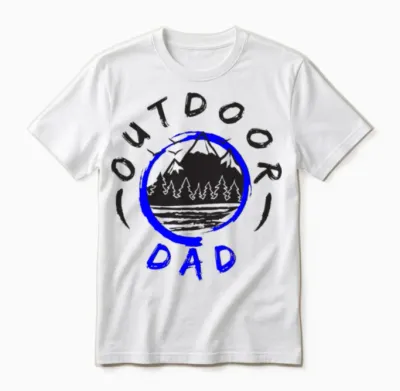 Outdoor Dad Unisex T-Shirt - White