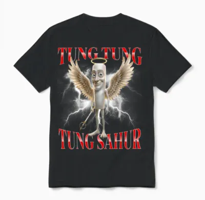 Tung Tung Sahur Unisex T-Shirt - Black