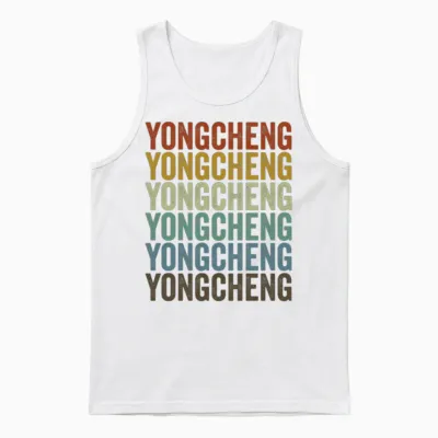 Yongcheng China Retro Vintage Unisex Tank Top - White
