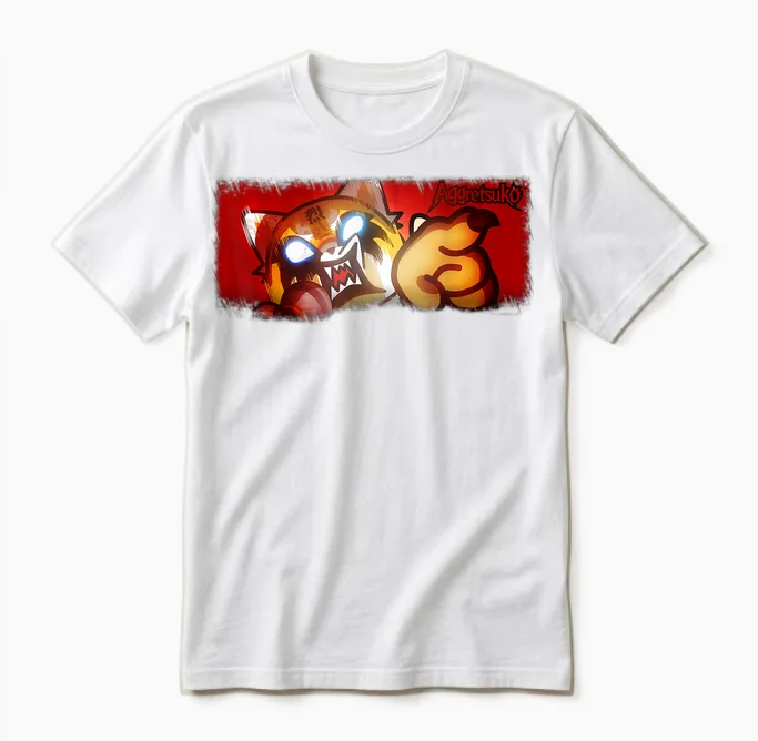 Aggretsuko Ultimate Rage Unisex T-Shirt in White