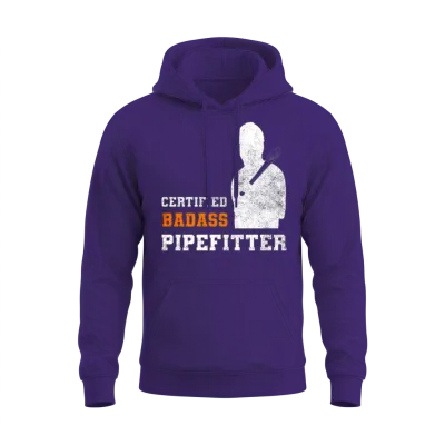 Funny Pipefitter Steamfitter Unisex Hoodie - Purple