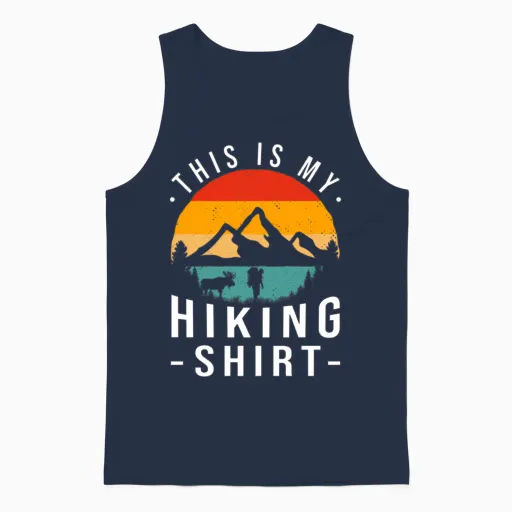 Trail and Hiking This Is My Hiking Camg Unisex Tank Top - Navy