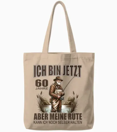 Rentner Lustiger Anglerspruch Für 60. Geburtstag Angler Tote Bags - Natural