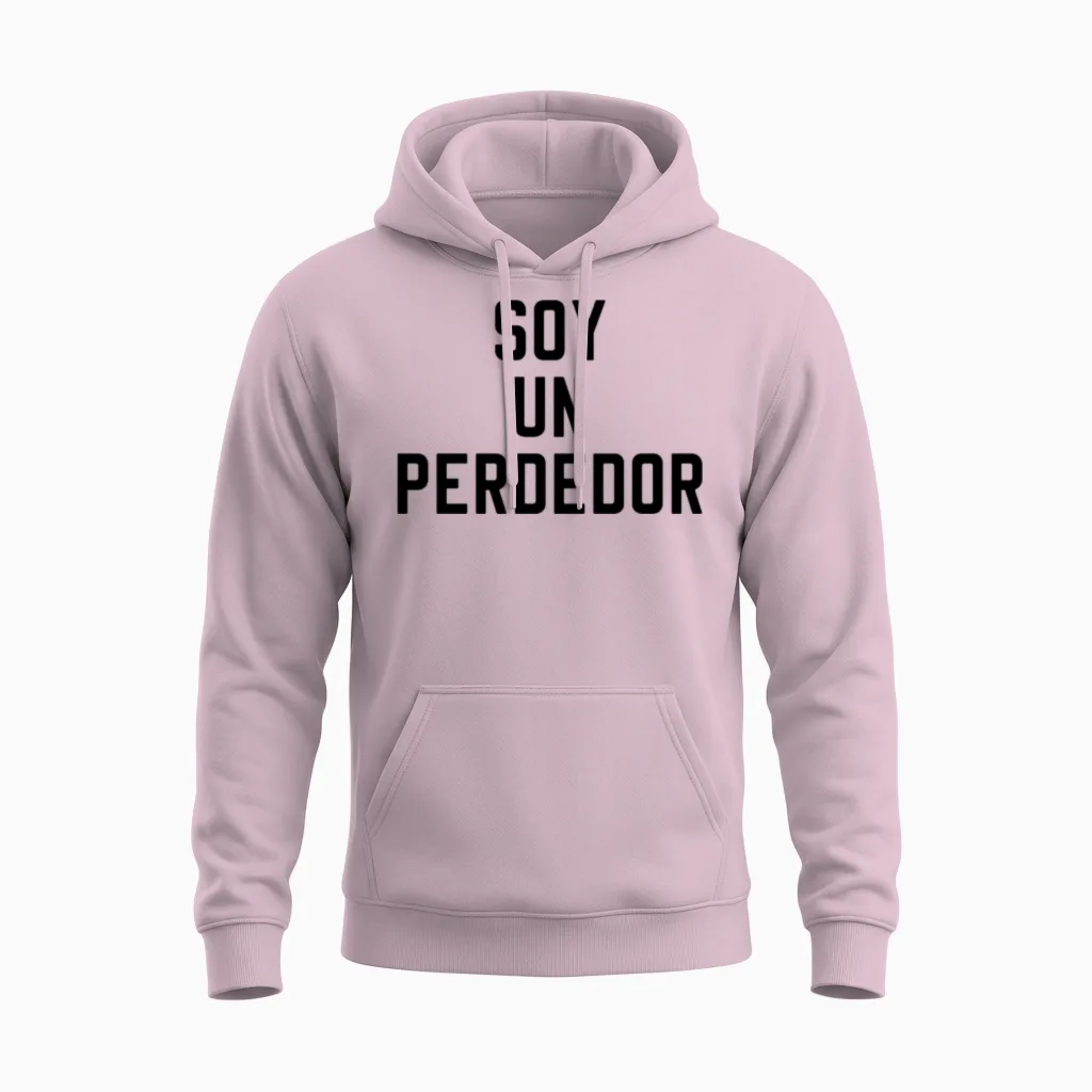 Soy Un Perdedor Unisex Hoodie in Light Pink