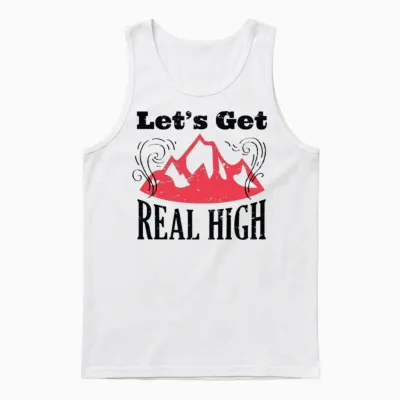 Mountains Hiking Camping Climbing Mountains Hiking Unisex Tank Top - White