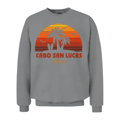 Cool Cabo San Lucas Mexico Beach Sunset Souvenir Unisex Sweatshirt - Sport Grey