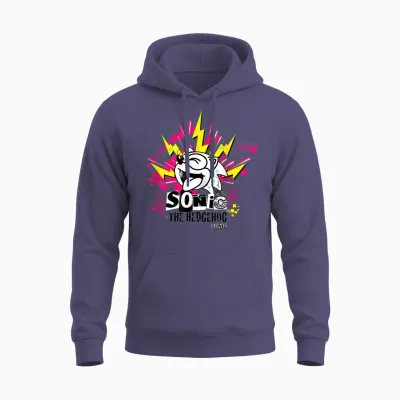 Sonic the Hedgehog - Punk Sonic Unisex Hoodie - Heather Sport Dark Navy