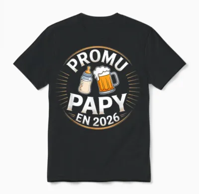 Promoted Grandpa 2026 Idea Announcement Future Grandfather in Progress Unisex T-Shirt - Black