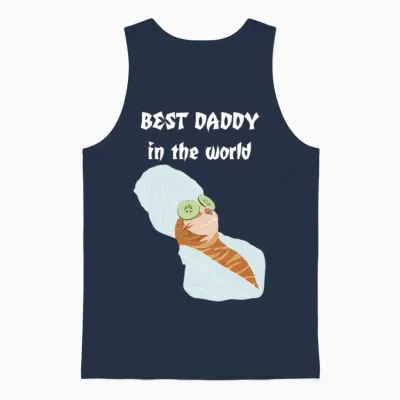 Funny Animals Unisex Tank Top - Navy
