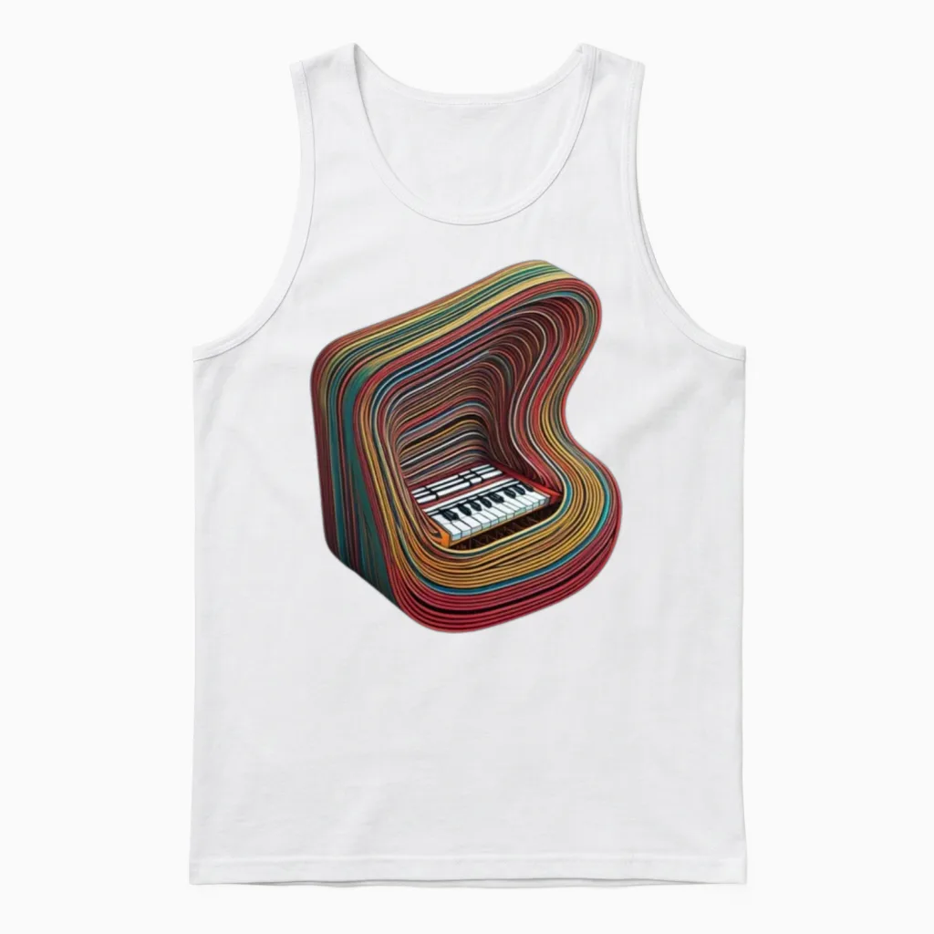 Instrument Music - Lovers Unisex Tank Top in White