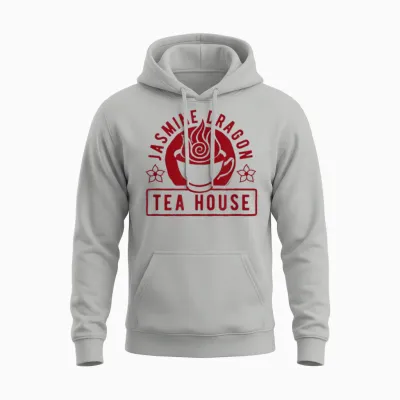 Avatar the Last Airbender - Iroh Jasmine Dragon Tea House Unisex Hoodie - Ash