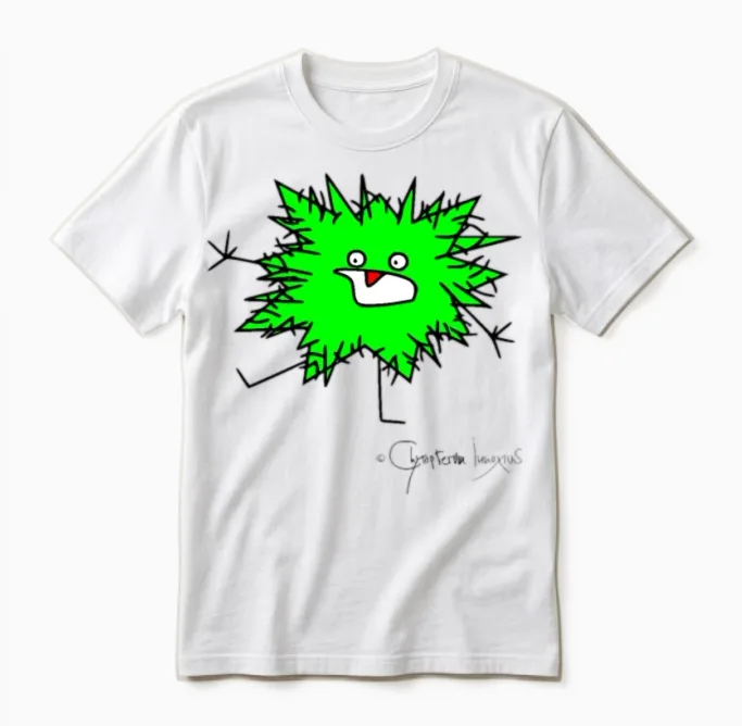 Woolly Beastie Freaks Out - Bestiolus Cerritus Unisex T-Shirt in White